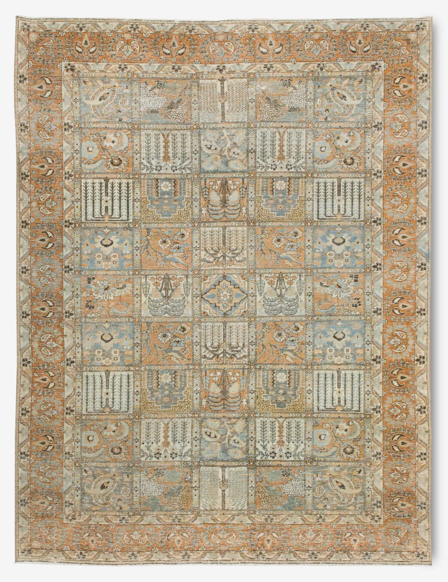 Vintage Turkish Hand-Knotted Wool Rug No. 377, 6'11" x 10'5"