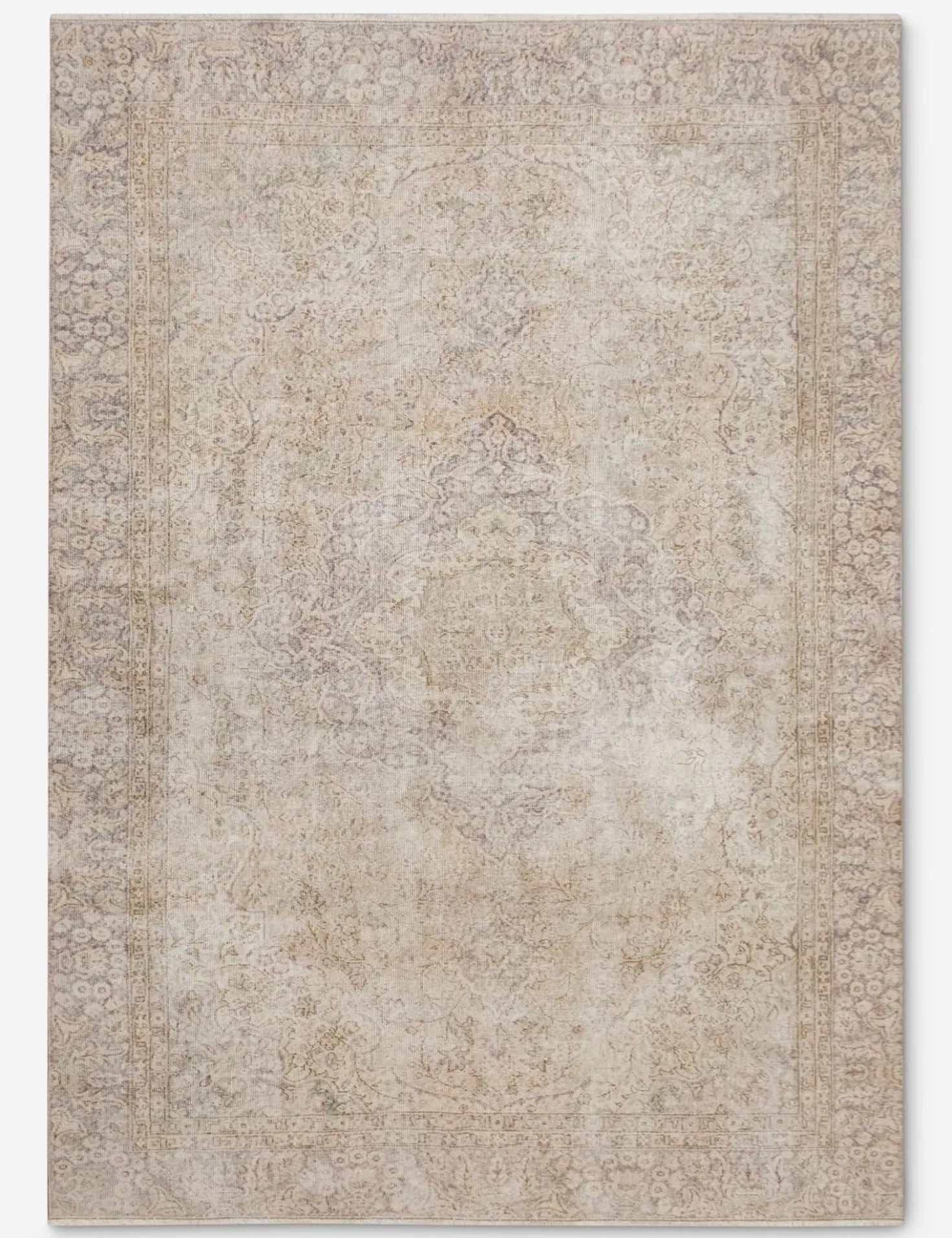 Vintage Turkish Hand-Knotted Wool Rug No. 541, 7'9" x 11'3"