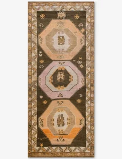 Vintage Turkish Hand-Knotted Wool Runner Rug No. 297, 4'9" x 12'3"