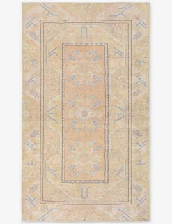 Vintage Turkish Hand-Knotted Wool Rug No. 520, 3' 7" X 6'