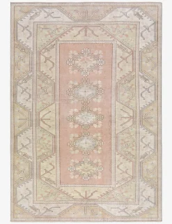 Vintage Turkish Hand-Knotted Wool Rug No. 486, 6' 5" x 9' 4"