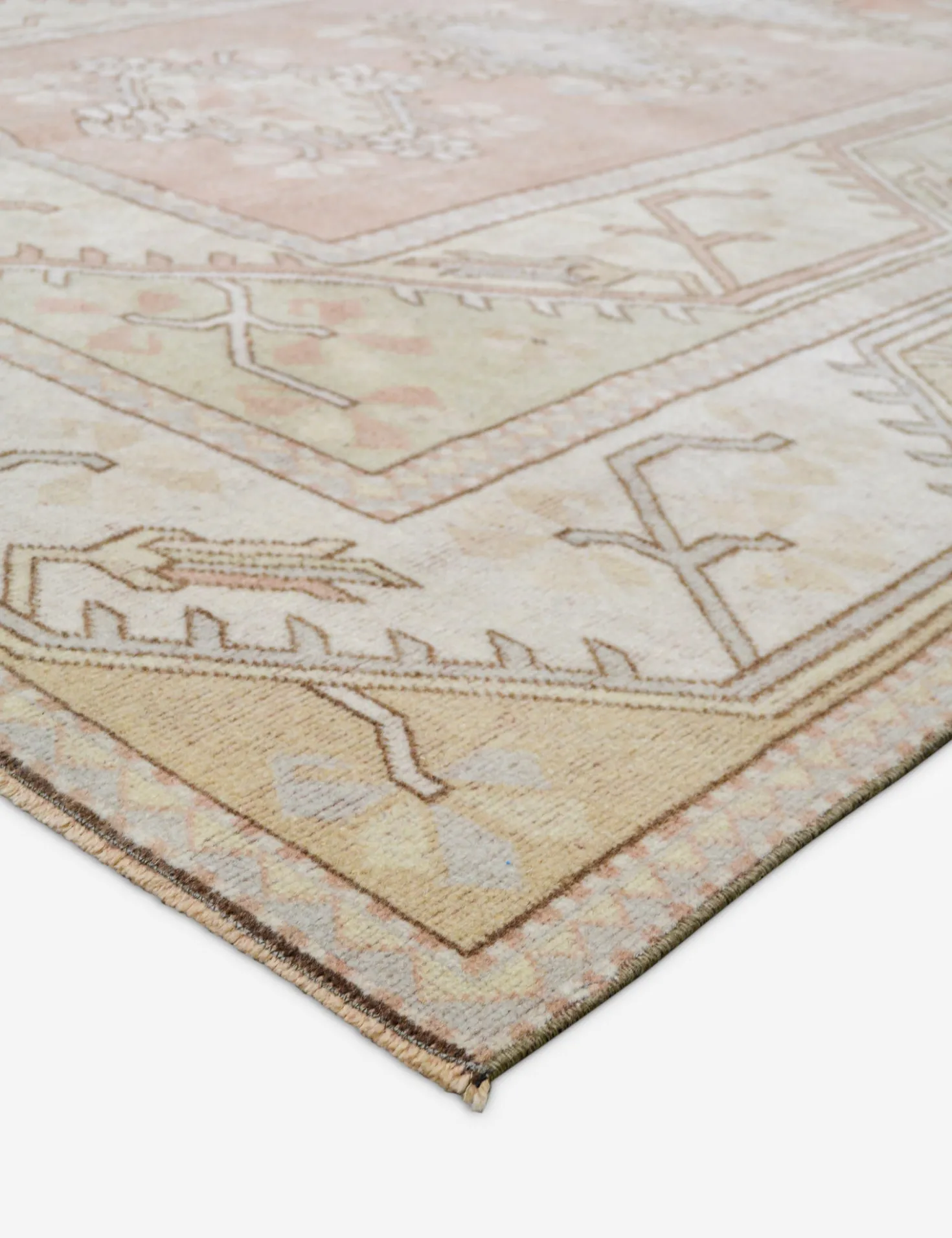 Vintage Turkish Hand-Knotted Wool Rug No. 486, 6' 5" x 9' 4"