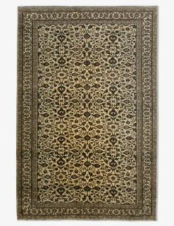 Vintage Turkish Hand-Knotted Wool Rug No. 458, 4'11