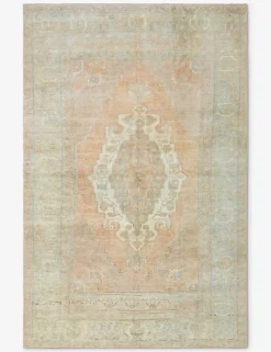 Vintage Turkish Hand-Knotted Wool Rug No. 527, 5' 1" X 8' 2"