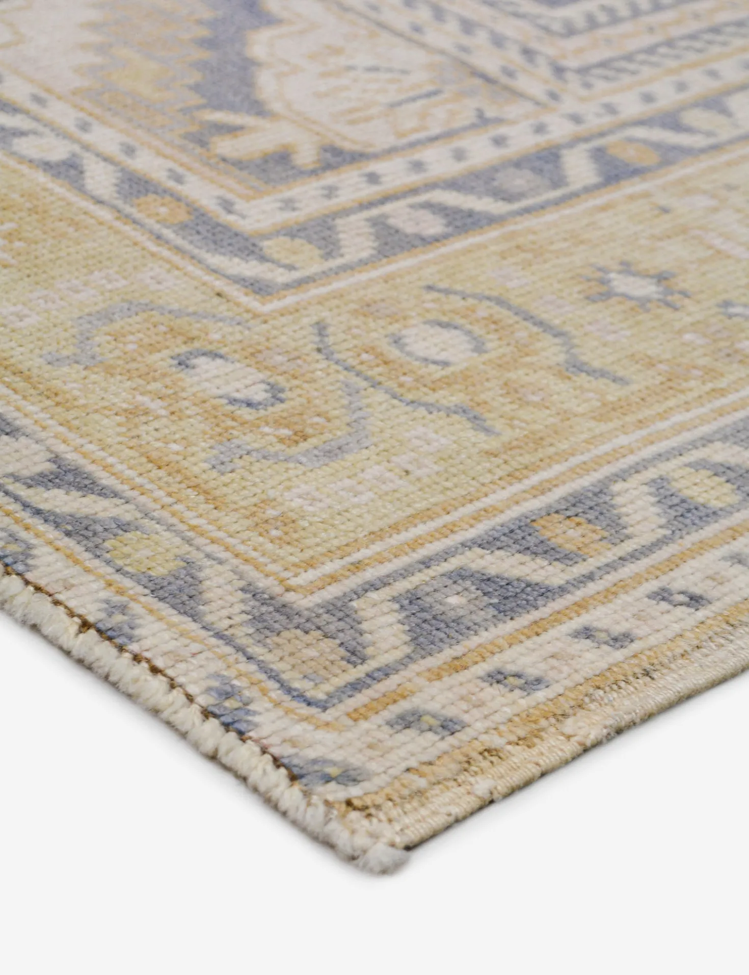 Vintage Turkish Hand-Knotted Wool Rug No. 488, 5' 1" x 8' 2"