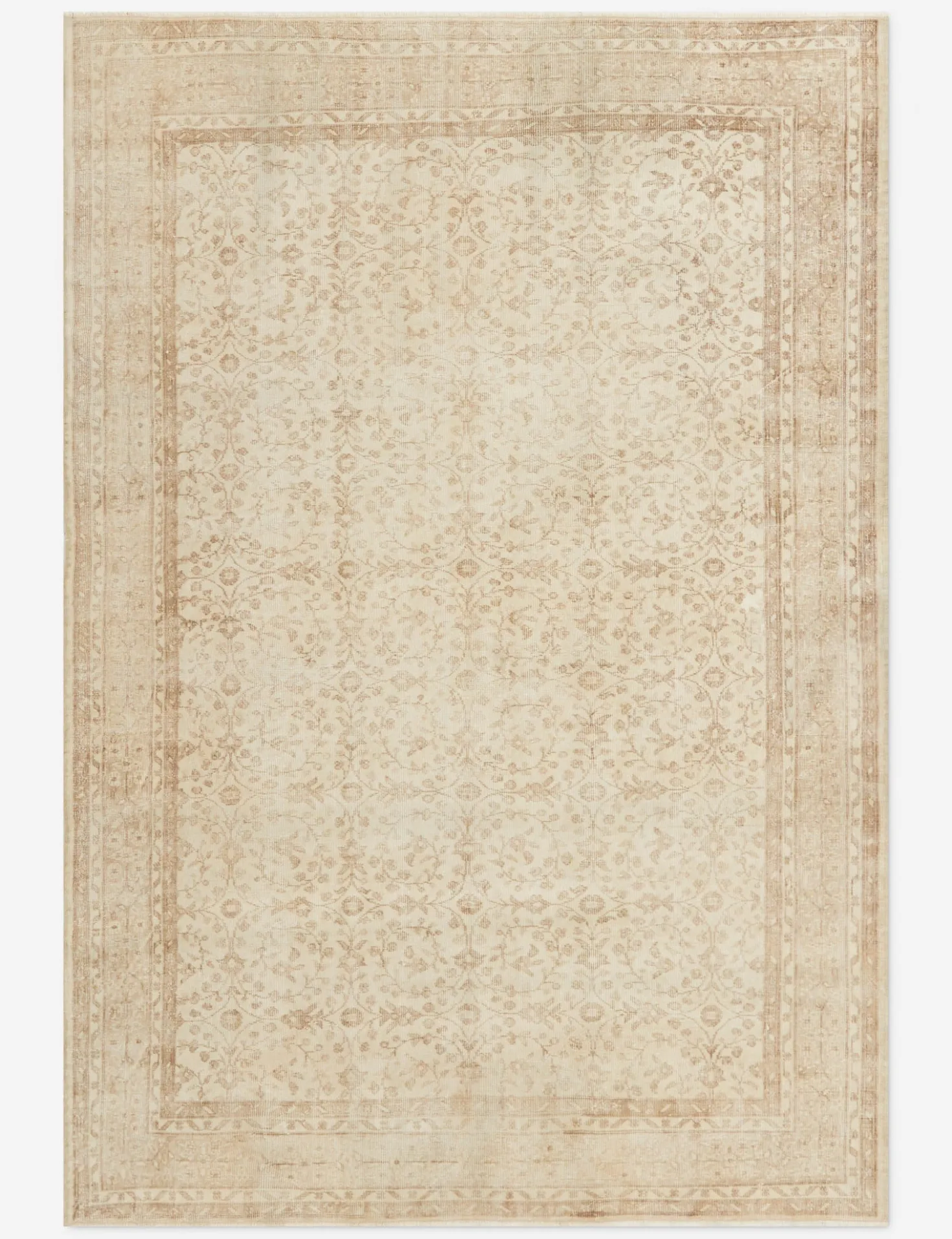 Vintage Turkish Hand-Knotted Wool Rug No. 311, 6'8" x 9'8"