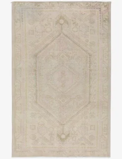 Vintage Turkish Hand-Knotted Wool Rug No. 426, 4'7" x 7'1"