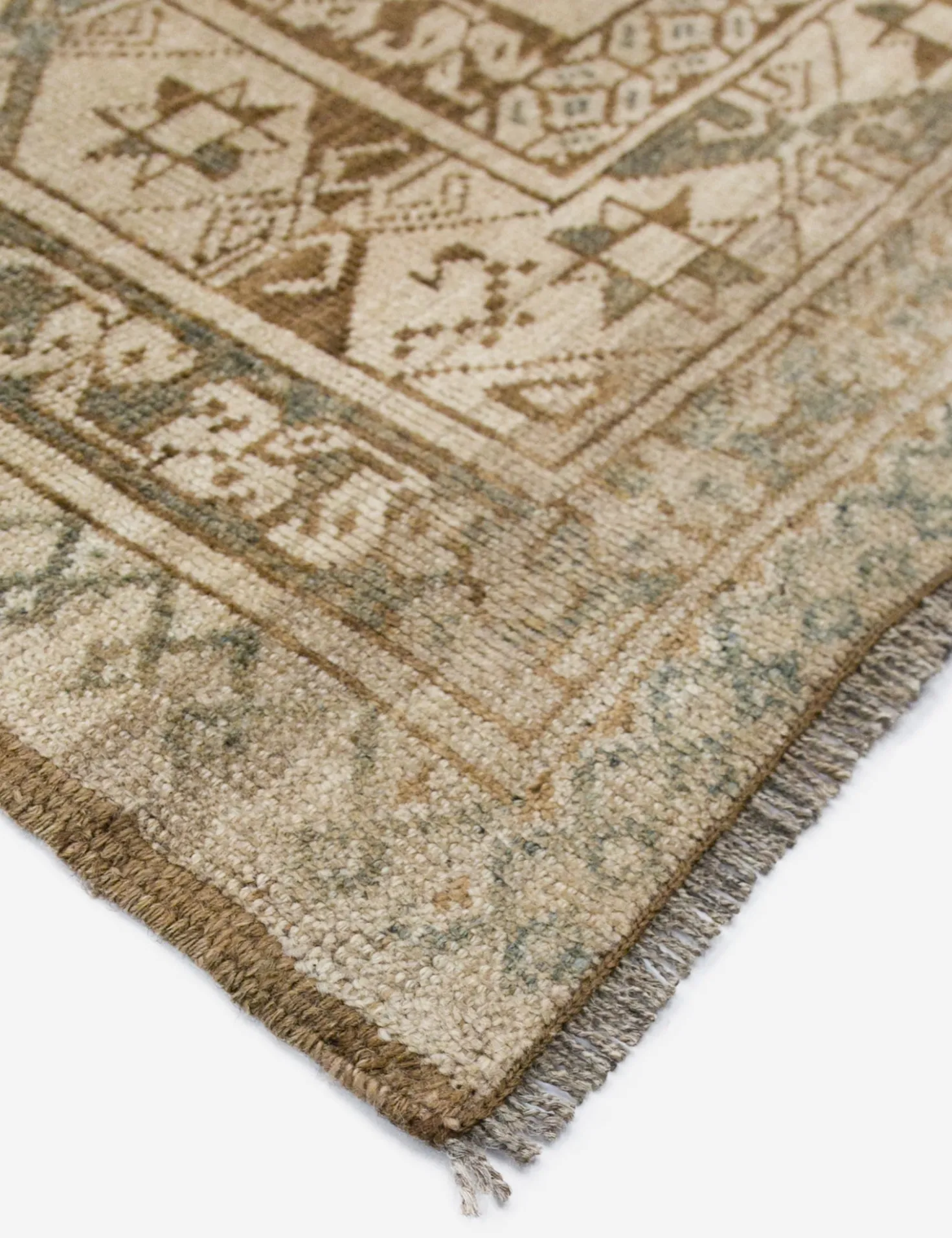 Vintage Turkish Hand-Knotted Wool Rug No. 388, 7'10" x 10'10"