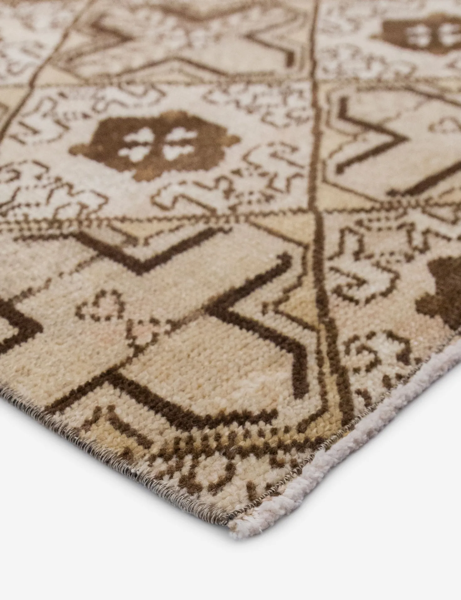 Vintage Turkish Hand-Knotted Wool Rug No. 547, 4'5" x 6'8"