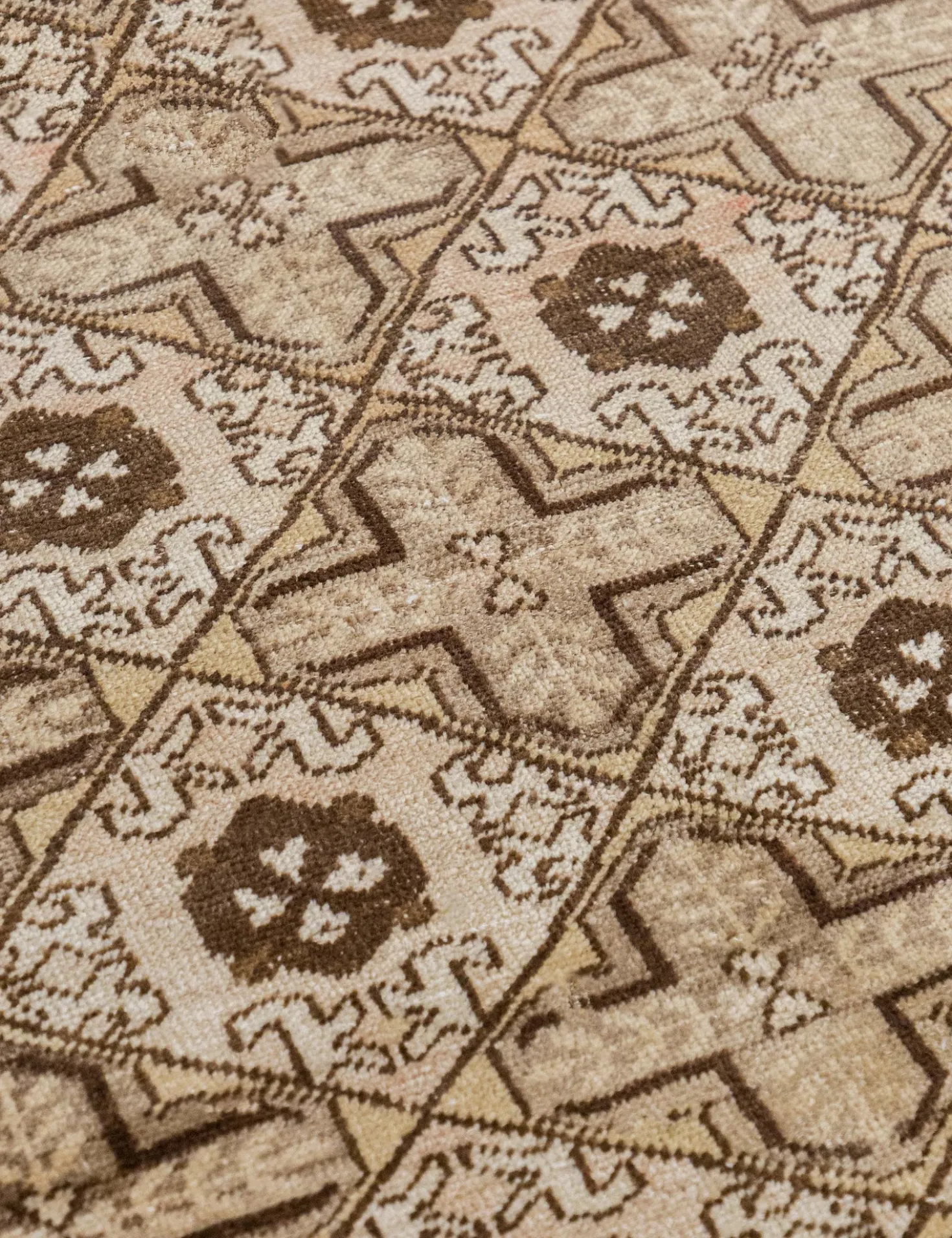 Vintage Turkish Hand-Knotted Wool Rug No. 547, 4'5" x 6'8"