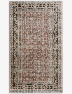Vintage Turkish Hand-Knotted Wool Rug No. 549, 4' x 6'9"