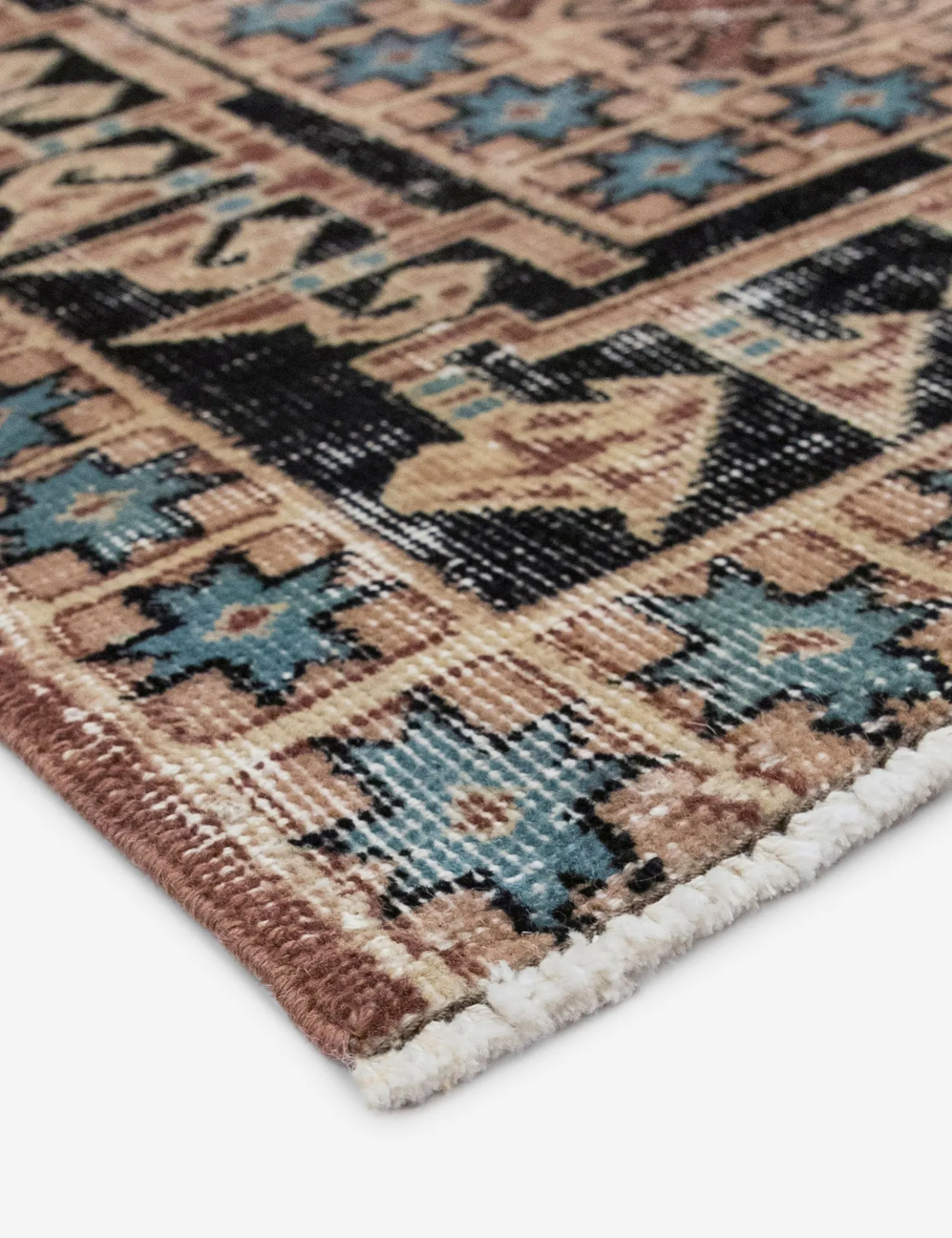 Vintage Turkish Hand-Knotted Wool Rug No. 549, 4' x 6'9"