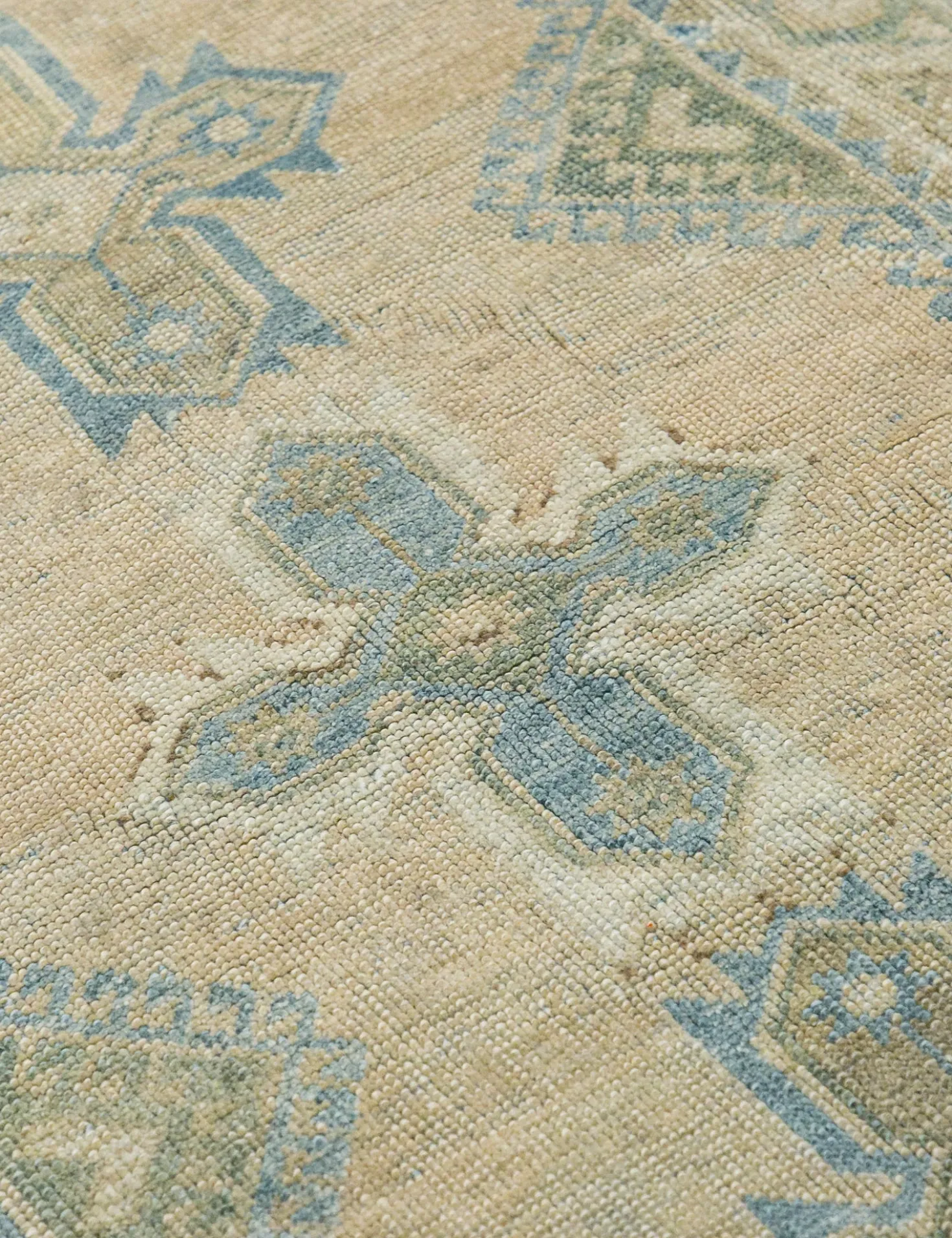 Vintage Turkish Hand-Knotted Wool Rug No. 459, 4'4" x 6'7"