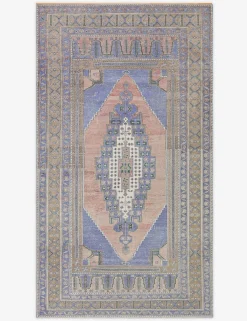 Vintage Turkish Hand-Knotted Wool Rug No. 480, 5' 2" x 9' 3"
