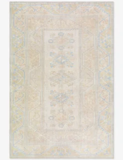 Vintage Turkish Hand-Knotted Wool Rug No. 491, 6' 5" x 9' 9"
