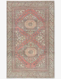 Vintage Turkish Hand-Knotted Wool Rug No. 525, 4' 1" X 6' 7"