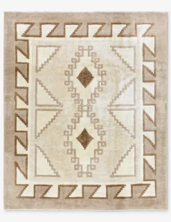 Vintage Turkish Hand-Knotted Wool Rug No. 473, 5' x 6' 2"