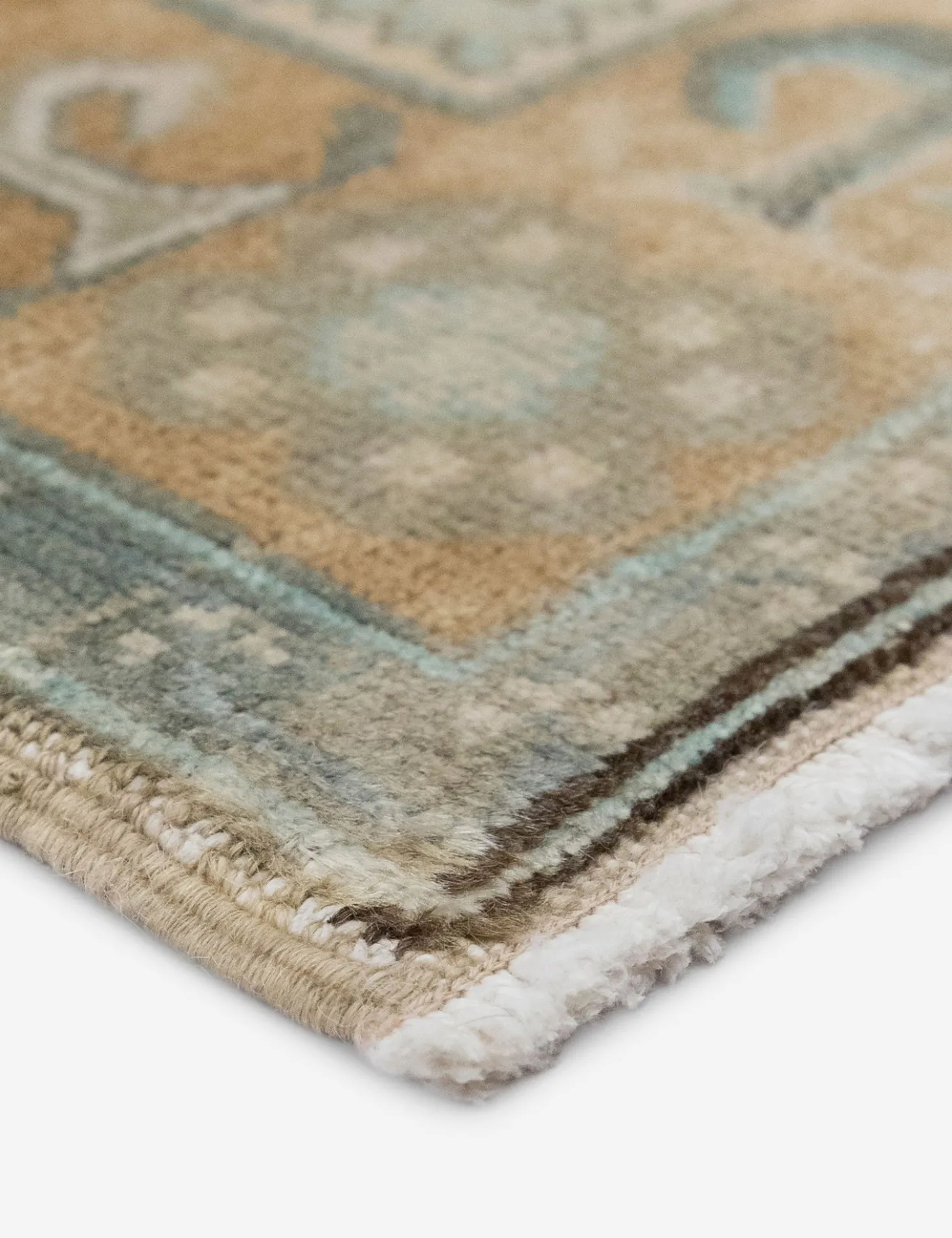 Vintage Turkish Hand-Knotted Wool Rug No. 550, 4'10" x 7'4"