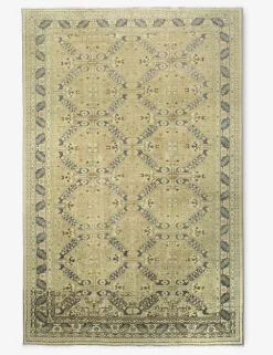 Vintage Turkish Hand-Knotted Wool Rug No. 382, 6'5" x 9'5"