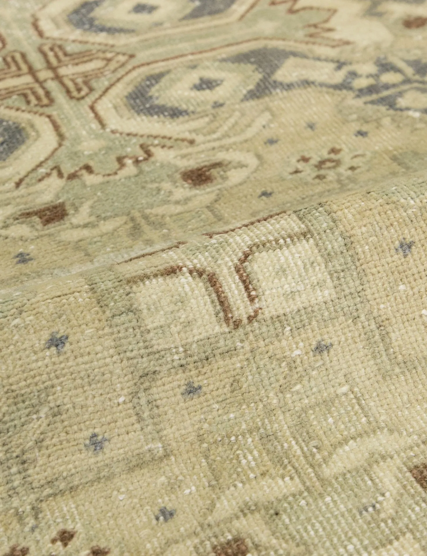 Vintage Turkish Hand-Knotted Wool Rug No. 382, 6'5" x 9'5"
