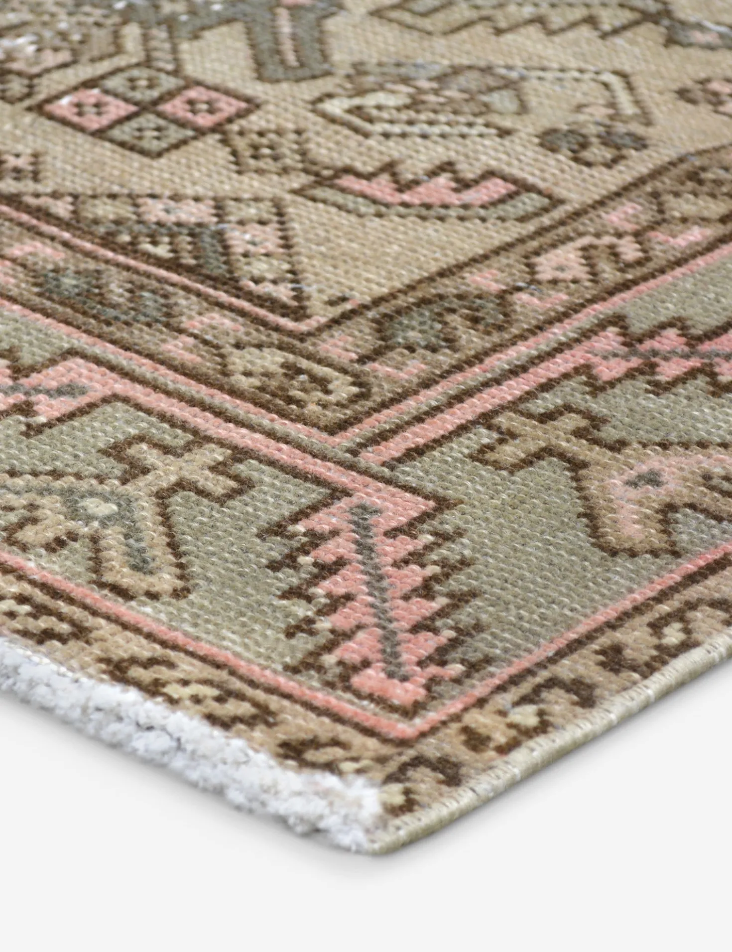 Vintage Turkish Hand-Knotted Wool Rug No. 430, 4'1" x 6'9"