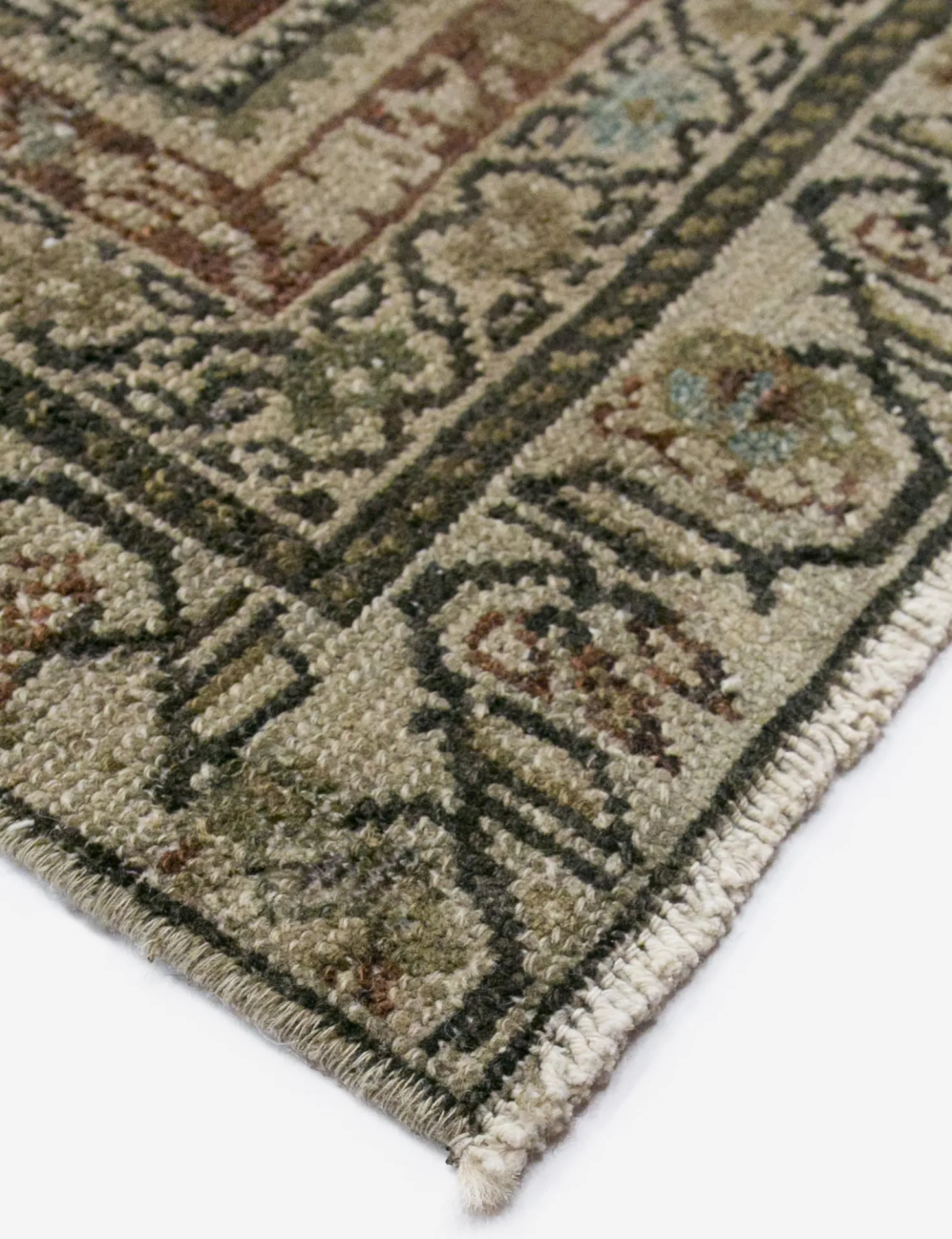 Vintage Turkish Hand-Knotted Wool Rug No. 373, 5'5" x 14'10"
