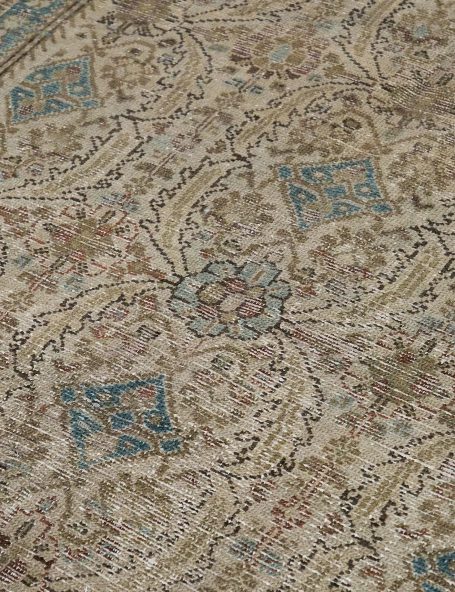 Vintage Turkish Hand-Knotted Wool Rug No. 373, 5'5" x 14'10"