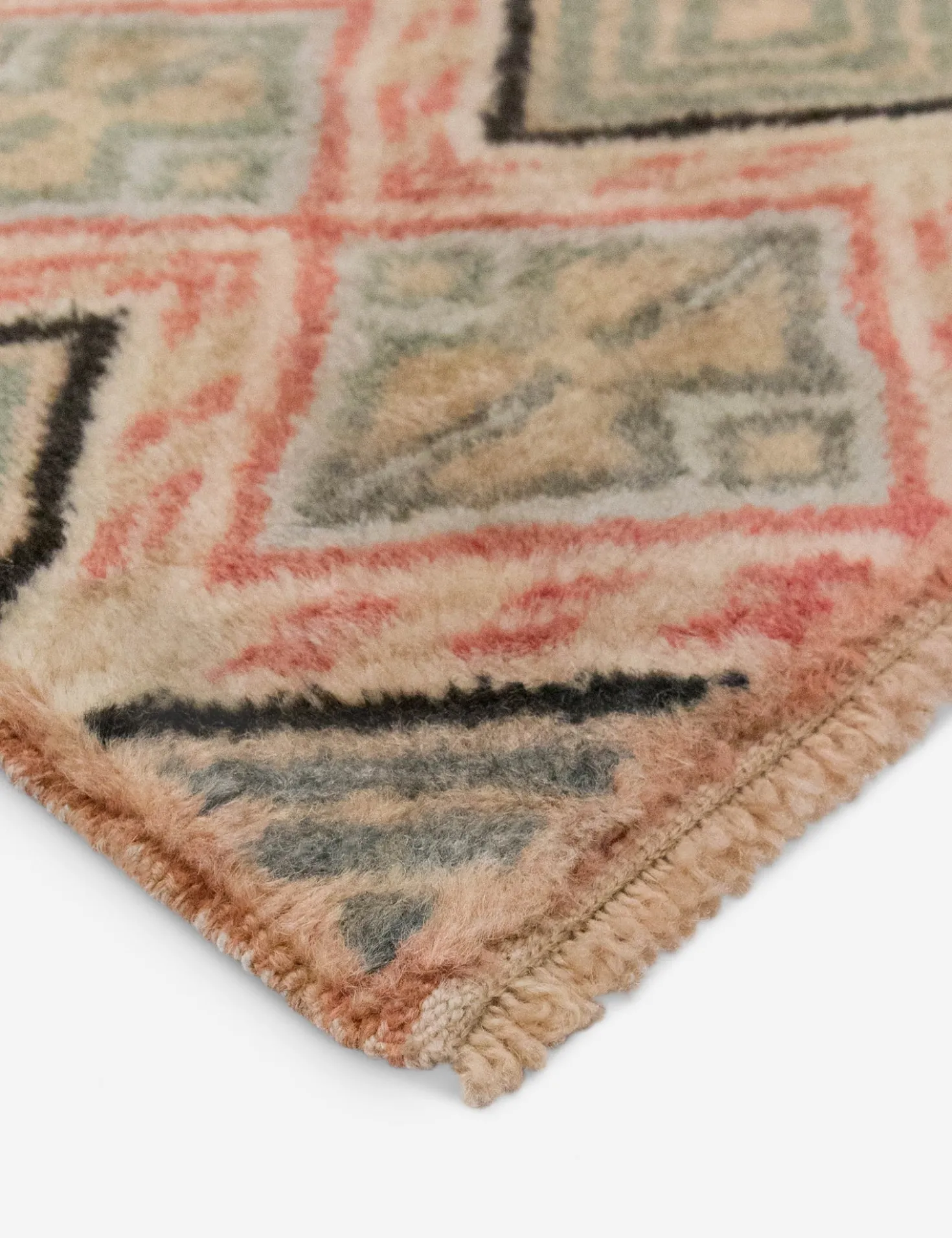 Vintage Turkish Hand-Knotted Wool Rug No. 558, 3'7" x 5'9"
