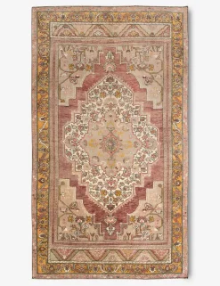 Vintage Turkish Hand-Knotted Wool Rug No. 406, 5'3" x 10'