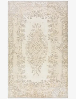 Vintage Turkish Hand-Knotted Wool Rug No. 503, 6' x 9' 10"