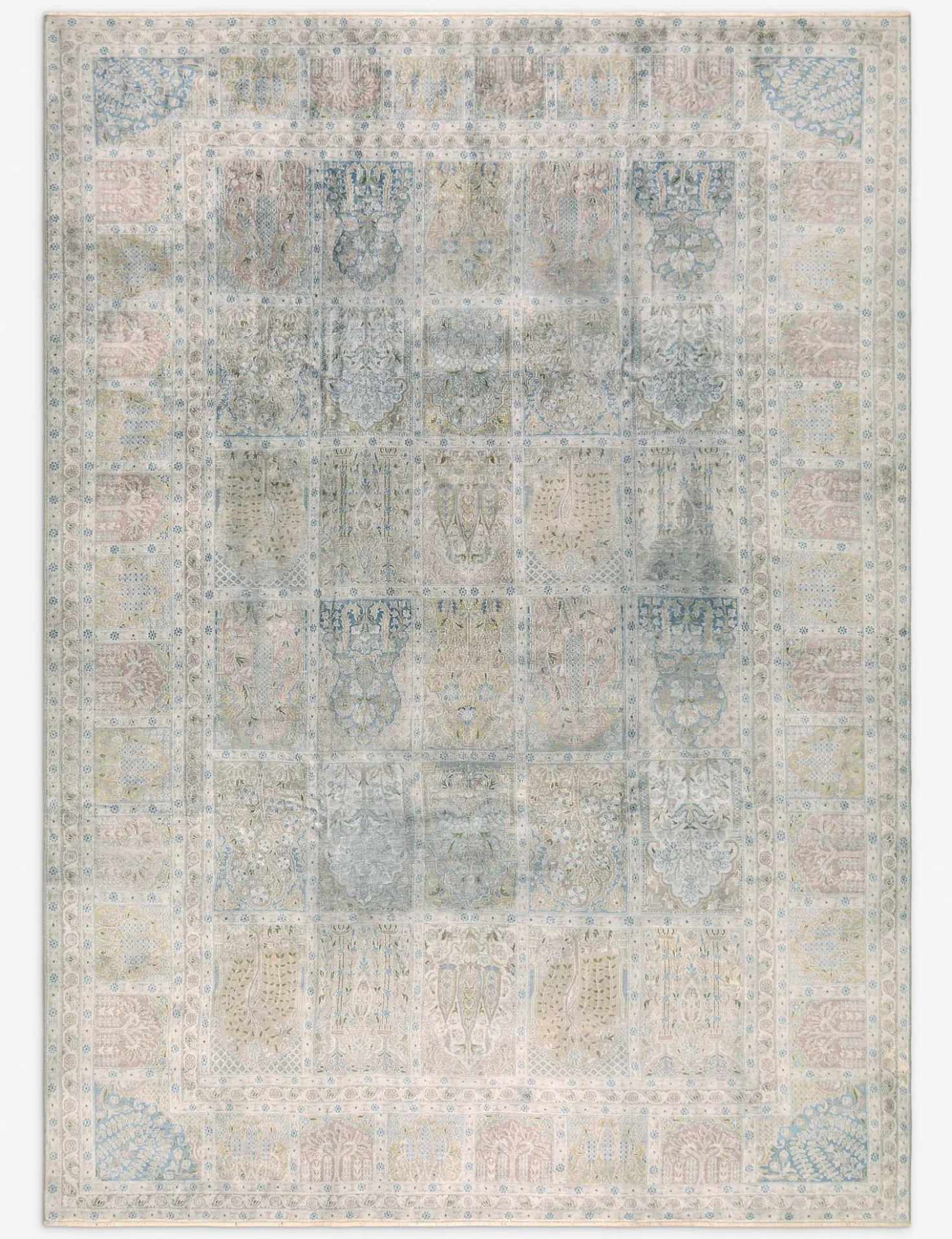 Vintage Turkish Hand-Knotted Wool Rug No. 411, 7'10" x 11'