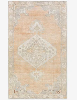 Vintage Turkish Hand-Knotted Wool Rug No. 529, 4' 2" X 7' 1"