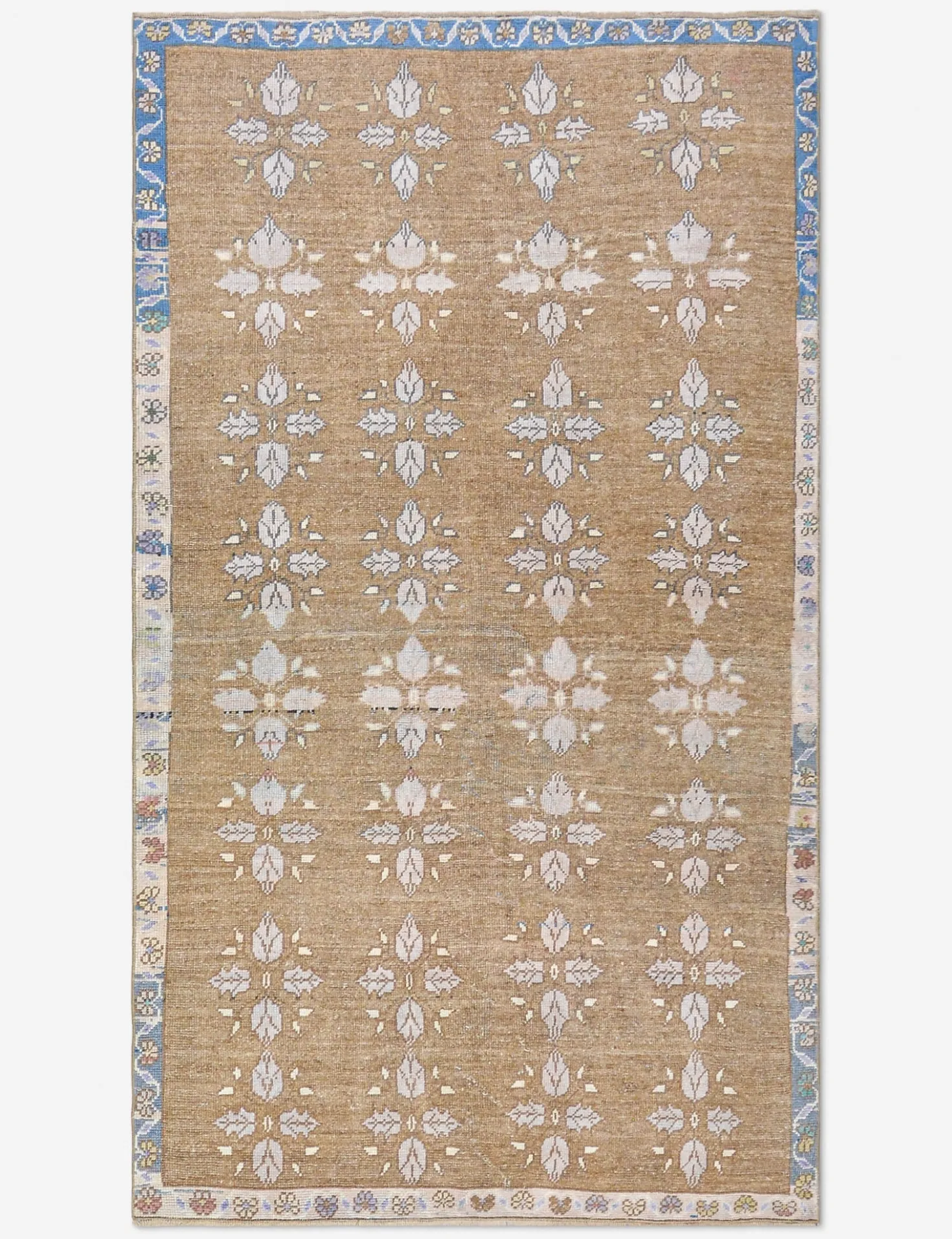 Vintage Turkish Hand-Knotted Wool Rug No. 510, 4' 8" x 8' 2"