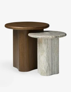 Waylie Nesting Round Side Tables (Set of 2) by Amber Lewis x Four Hands