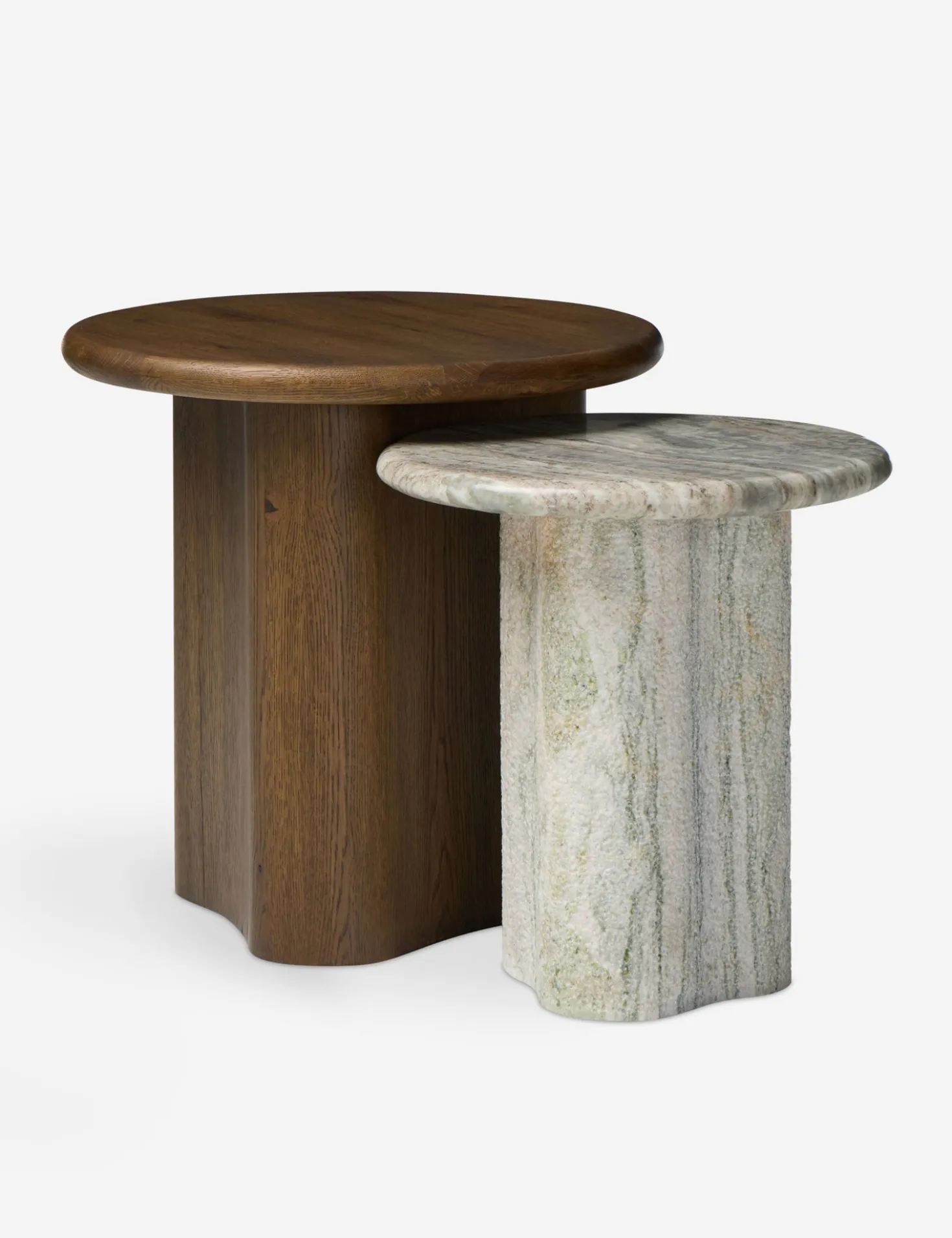 Waylie Nesting Round Side Tables (Set of 2) by Amber Lewis x Four Hands