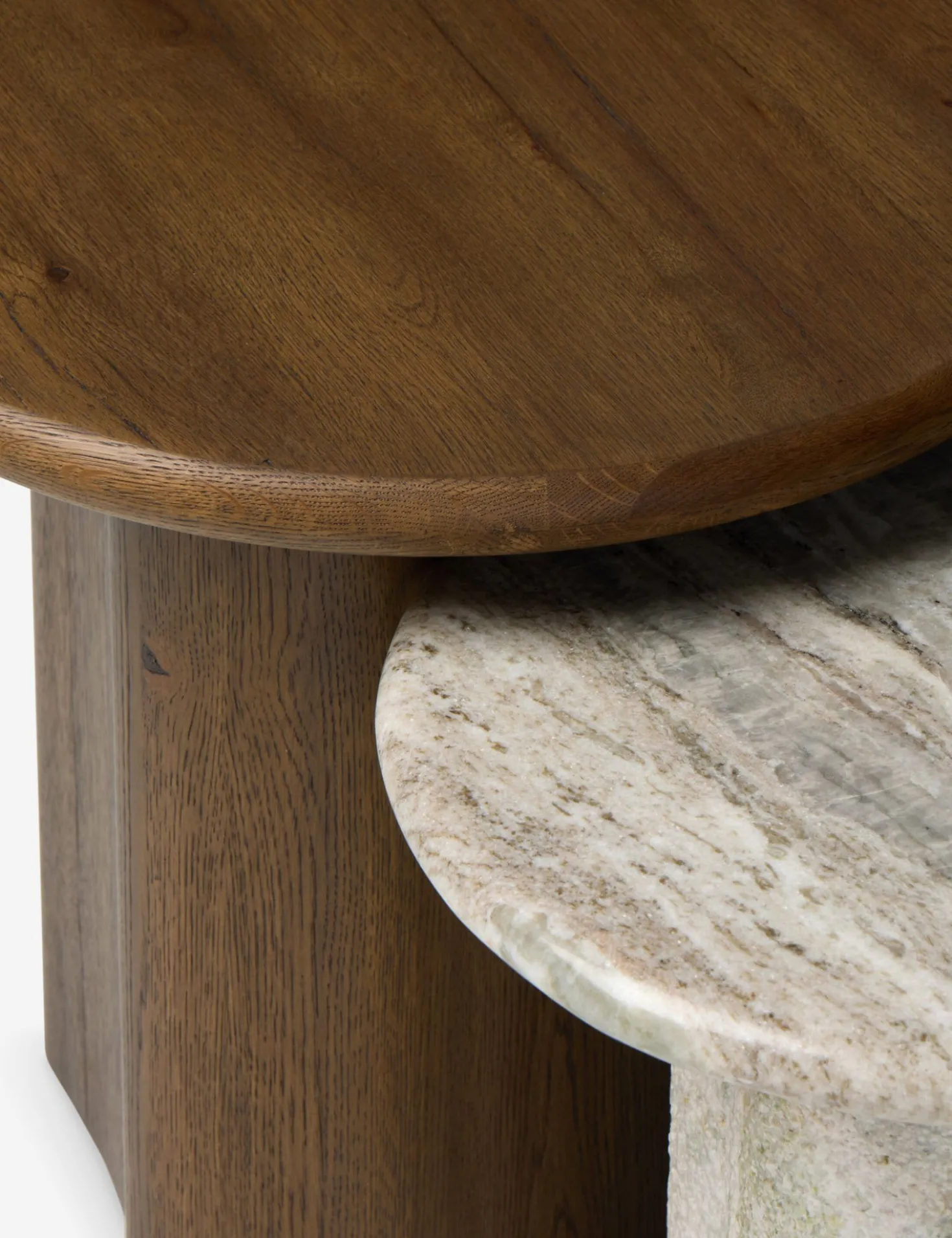 Waylie Nesting Round Side Tables (Set of 2) by Amber Lewis x Four Hands