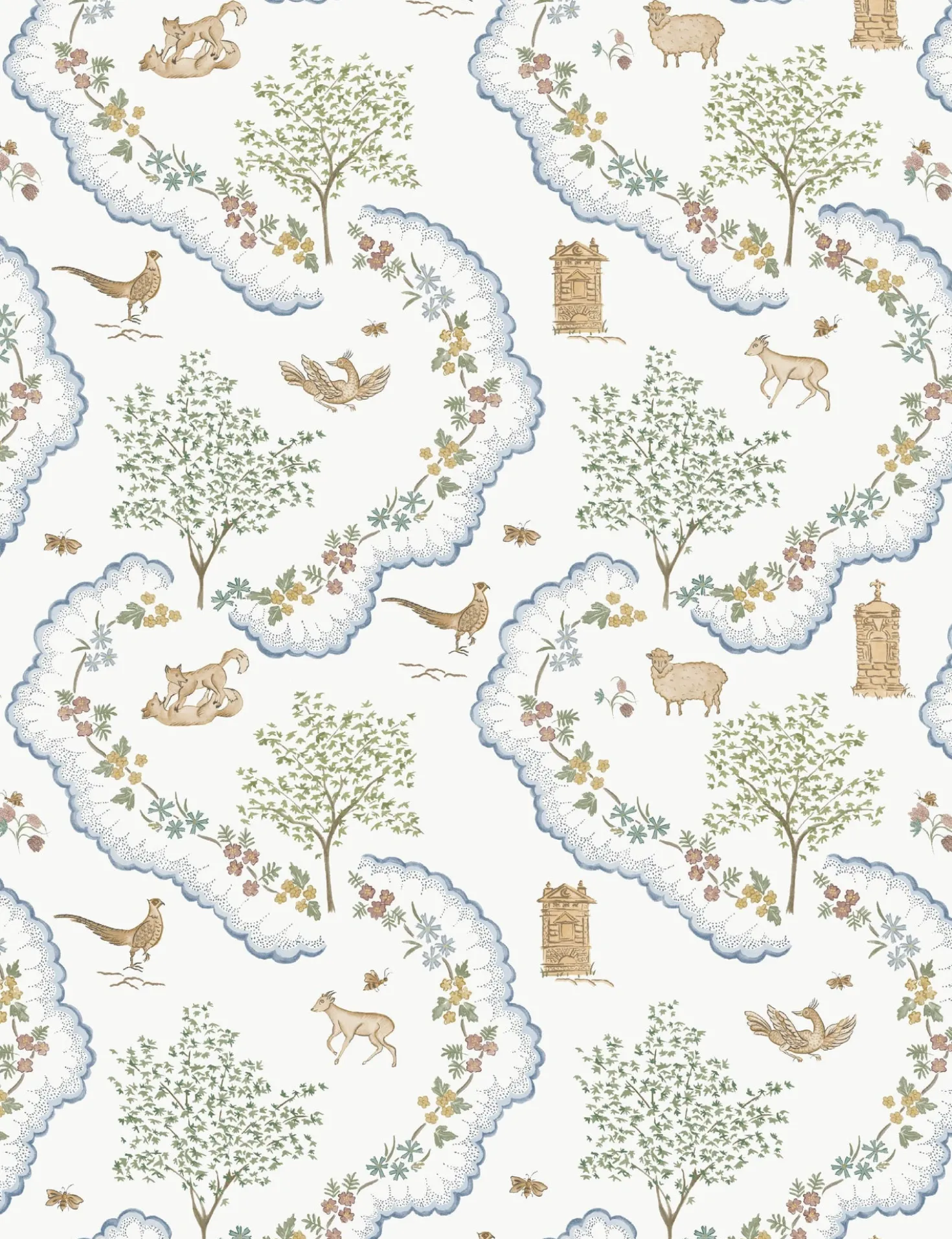 Wildflower Meadow Wallpaper by Sanderson